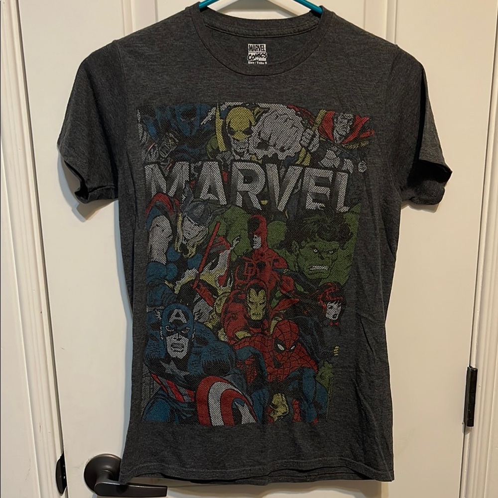 Marvel Heroes Dark Gray T-Shirt